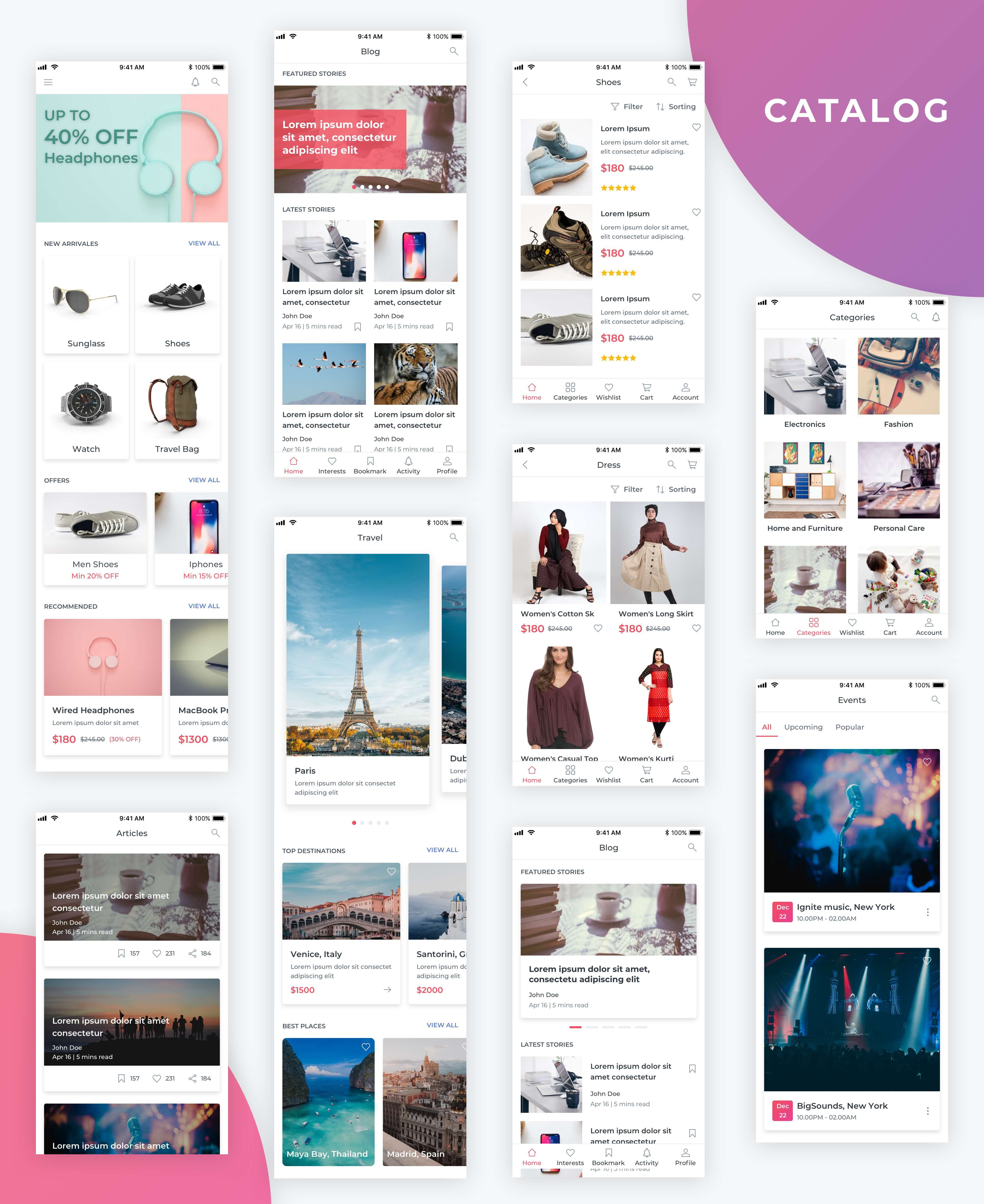 Essential UI Kit - Catalog Page